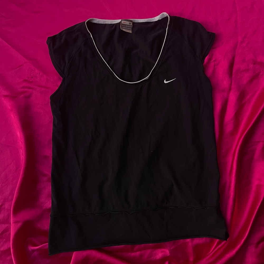 Nike athletic shirt with cinch in back